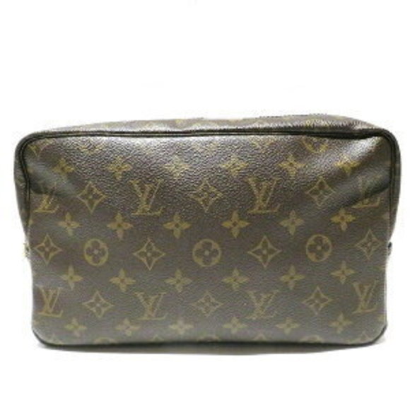 Louis Vuitton Monogram Clutch Wallet Toilet Bag True - Picture 1 of 8